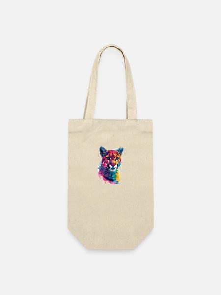 Bunter Kunst Wildtiere - Geschenkbeutel für Flaschen - Natur