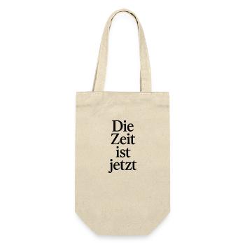 Die Zeit ist jetzt - Geschenkbeutel für Flaschen - Natur - Vorne