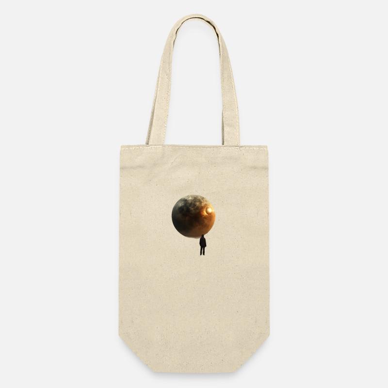 Two planets that collide creating an explosion - Geschenkbeutel für Flaschen - Natur
