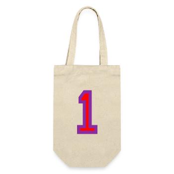 1. 1 year. 1st ANNIVERSARY. 1 YEAR ANNIVERSARY - Gift Bag for Bottles - nature - Front