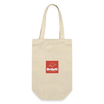 Brüsti Alp Catarina Logo - Geschenkbeutel für Flaschen - Natur - Vorne