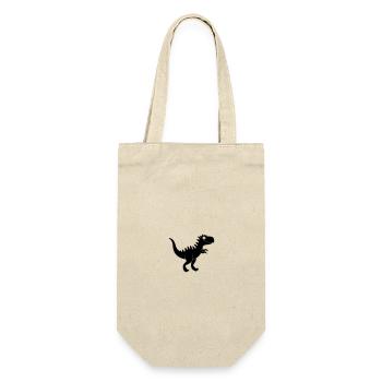 Dinosaurier - Geschenkbeutel für Flaschen - Natur - Vorne
