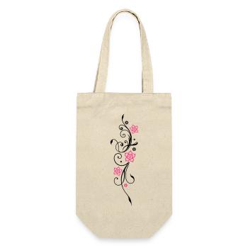 Belle fleurs en filigrane. Élément floral. - Sac à bouteille - nature - Devant