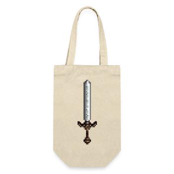 Sword pixel art retro style 8 bit - Gift Bag for Bottles - nature - Front
