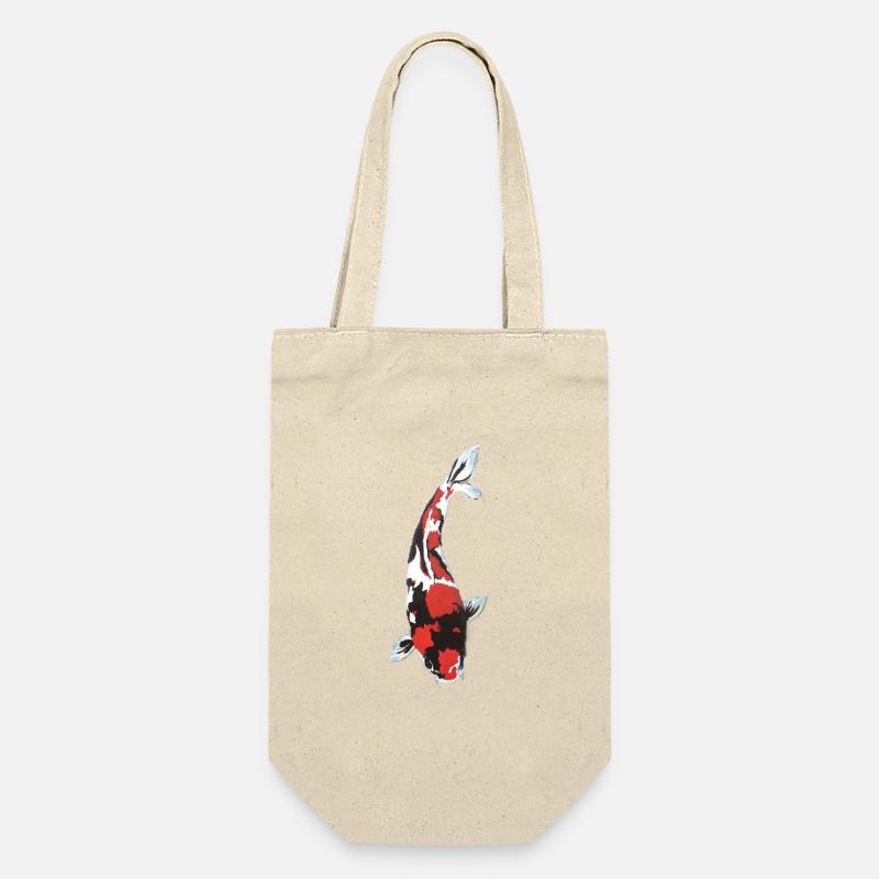 Éclaboussure carpe Koi : Rouge Blanc Noir - Sac à bouteille - nature