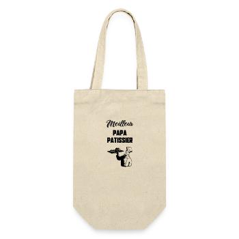 Meilleur papa pâtissier - Sac à bouteille - nature - Devant