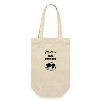 Meilleur papa pâtissier - Sac à bouteille - nature - Devant