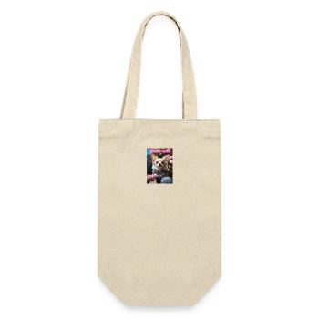 Chihuahua Time To Shine - Geschenkbeutel für Flaschen - Natur - Vorne