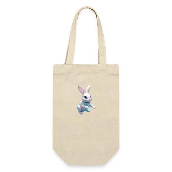 White Rabbit Crystal - Geschenkbeutel für Flaschen - Natur - Vorne