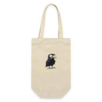 Adler Halloween Lustig Zombie - Geschenkbeutel für Flaschen - Natur - Vorne
