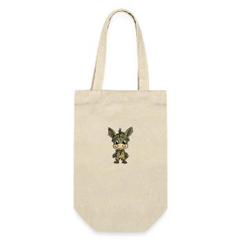 Donkey Halloween Funny Zombie - Gift Bag for Bottles - nature - Front