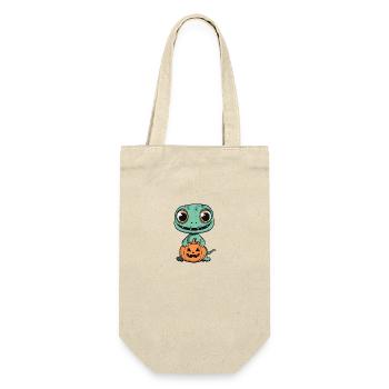 Lizard Halloween Funny Zombie - Gift Bag for Bottles - nature - Front