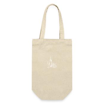 Wine Glass WineGrapes Wine - Gift Bag for Bottles - nature - Front
