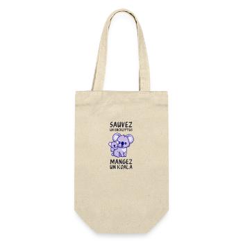 Retten Sie einen Eukalyptus, essen Sie einen Koala. - Geschenkbeutel für Flaschen - Natur - Vorne