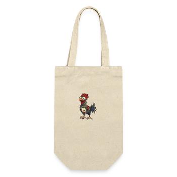 Rooster Halloween Funny Zombie - Gift Bag for Bottles - nature - Front