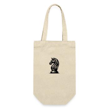 Chess Figure Horse Knight Tattoo Drawing - Gift Bag for Bottles - nature - Front