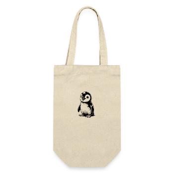 Cute little waddling baby kids penguin - Gift Bag for Bottles - nature - Front