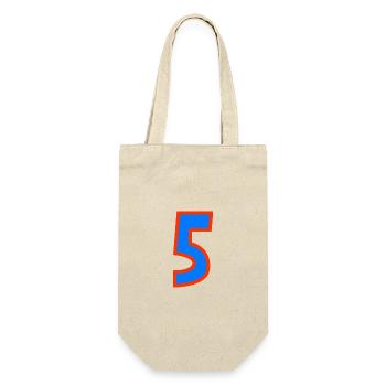 5. 5 YEARS. 5th ANNIVERSARY. 5 YEAR ANNIVERSARY - Gift Bag for Bottles - nature - Front