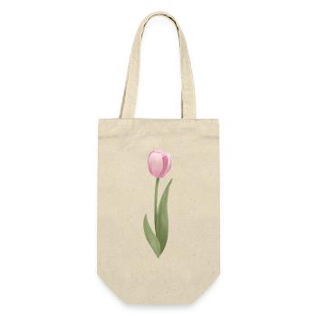 tulipe rose - Sac à bouteille - nature - Devant