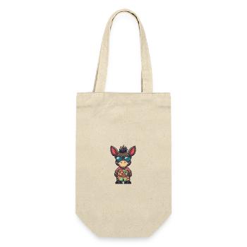 Donkey Comic Vacation - Gift Bag for Bottles - nature - Front