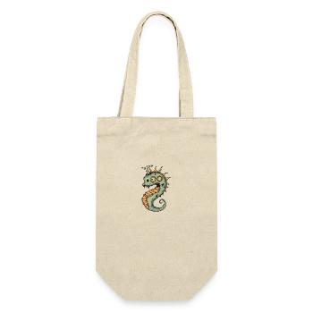 Seahorse Halloween Funny Zombie - Gift Bag for Bottles - nature - Front