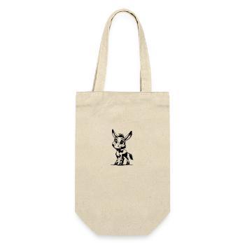 Mignon petit âne dessin au crayon - Sac à bouteille - nature - Devant