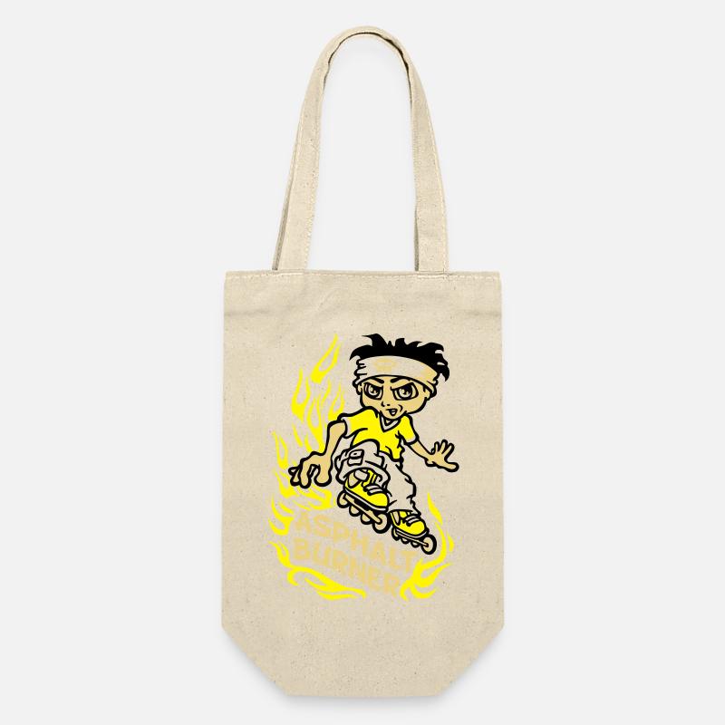 Garçon et rollers en ligne - Sac à bouteille - nature
