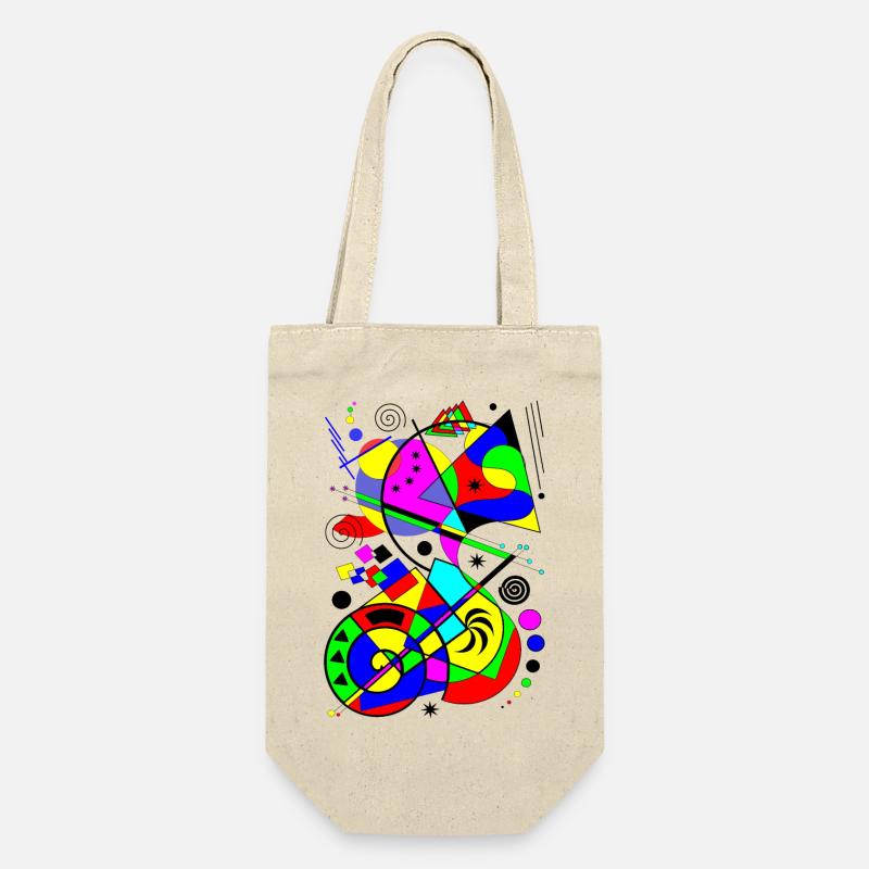 art abstrait motif coloré formes de peintures multicolores - Sac à bouteille - nature