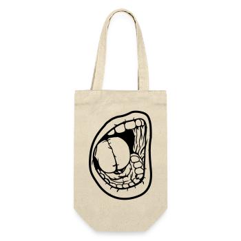 Screaming open mouth - Gift Bag for Bottles - nature - Front