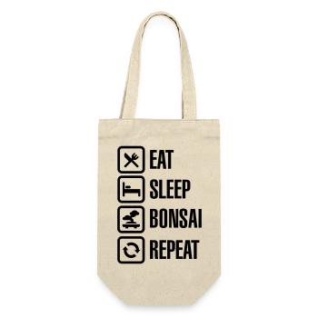 Eat Sleep Bosai Repeat Japanese small tree pruning - Gift Bag for Bottles - nature - Front