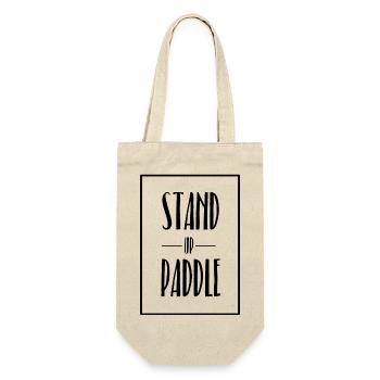 Stand up Paddle Sup Surf Sport - Geschenkbeutel für Flaschen - Natur - Vorne