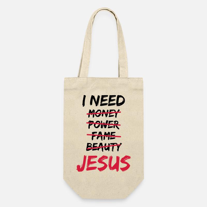 J'ai besoin de Jésus - Sac à bouteille - nature