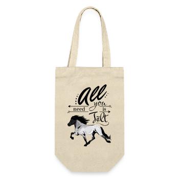 Changement de couleur Rappe Islandais : All you need is Tölt - Sac à bouteille - nature - Devant