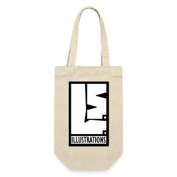 L.S.ILLUSTRATIONS LOGO - Gift Bag for Bottles - nature - Front