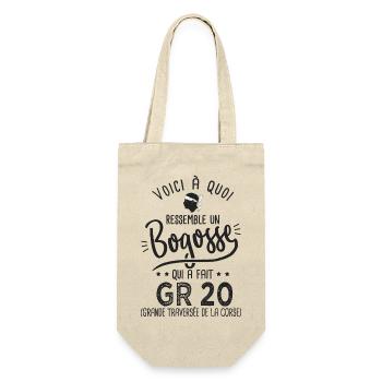 Bogosse qui a fait le GR 20 randonnée corse cadeau - Sac à bouteille - nature - Devant