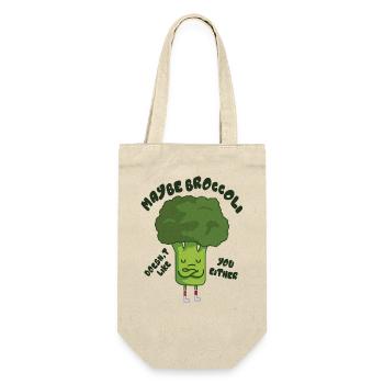 Funny Vegan Graphic - Gift Bag for Bottles - nature - Front