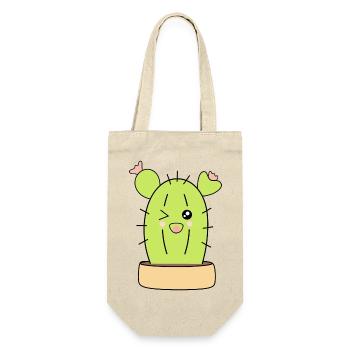Kawaii cactus, cacti, succulents, plant cute - Gift Bag for Bottles - nature - Front
