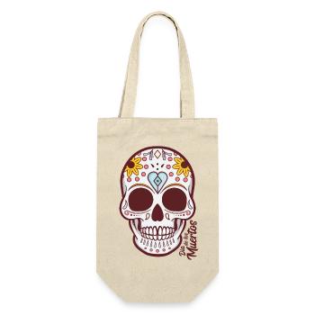 Sugar Skull Dia de los Muertos - Gift Bag for Bottles - nature - Front