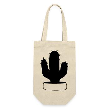 noir de cactus, cactus, plantes succulentes, plante - Sac à bouteille - nature - Devant