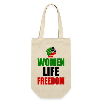 Women life freedom iran - Geschenkbeutel für Flaschen - Natur - Vorne