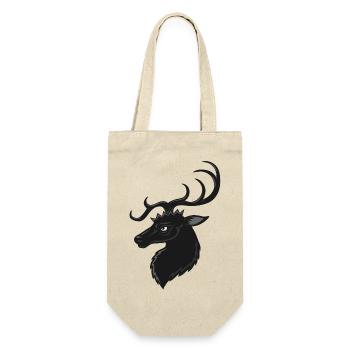 Deer portrait - Gift Bag for Bottles - nature - Front