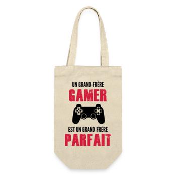 un grand frère gamer est un grand frère parfait - Sac à bouteille - nature - Devant
