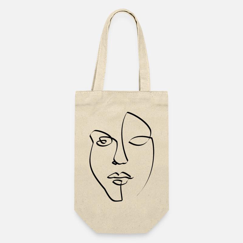 Face - Sac à bouteille - nature