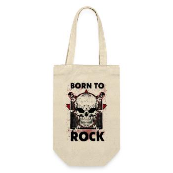 Rock Music - Born To Rock - Gift Bag for Bottles - nature - Front