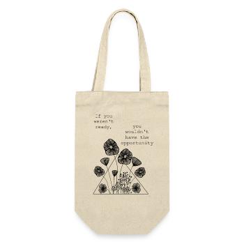 Triangle Drawing Flowers Fineline - Gift Bag for Bottles - nature - Front