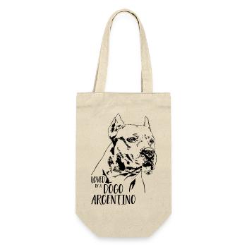 Aimé par un chien Dogo Argentino disant Wilsigns - Sac à bouteille - nature - Devant
