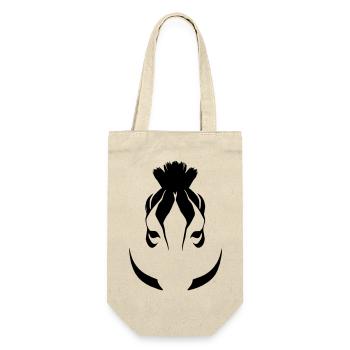 Fun Zebra Cartoon Natur Tier Safari Vektor 6 - Geschenkbeutel für Flaschen - Natur - Vorne