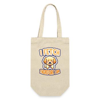 I Fetch therefore I am - Gift Bag for Bottles - nature - Front