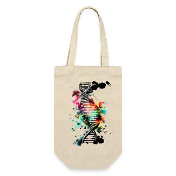 Watercolor, ink double helix in black colorful - Gift Bag for Bottles - nature - Front
