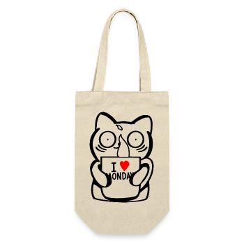 J'aime le lundi - Sac à bouteille - nature - Devant